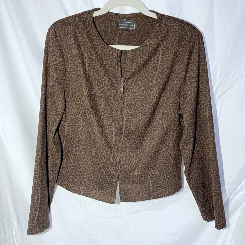 Vintage Intriguing Threads Leopard Jacket - Picture 2 of 7